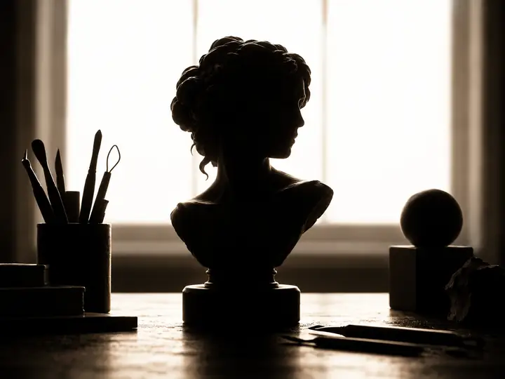 Camera photographed against a bright window so the object appears almost black