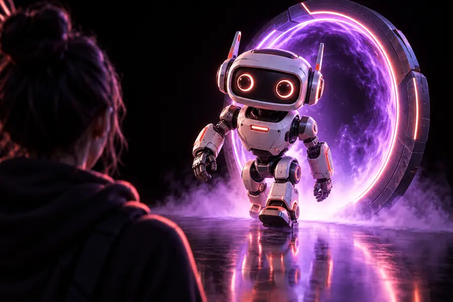 Illustration des Ergebnisses einer Bild-zu-3D-Umwandlung